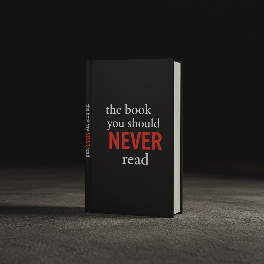 The Book You Should Never Read - pocket-sized emergency preparedness paperback with matte black cover