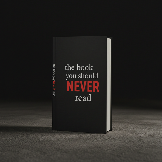 The Book You Should Never Read - pocket-sized emergency preparedness paperback with matte black cover